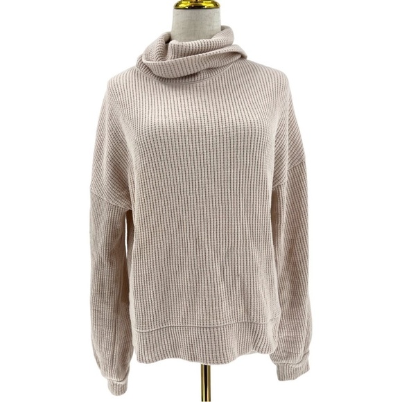 Banana Republic Waffle Knit Turtle Neck Sweater - Picture 1 of 7